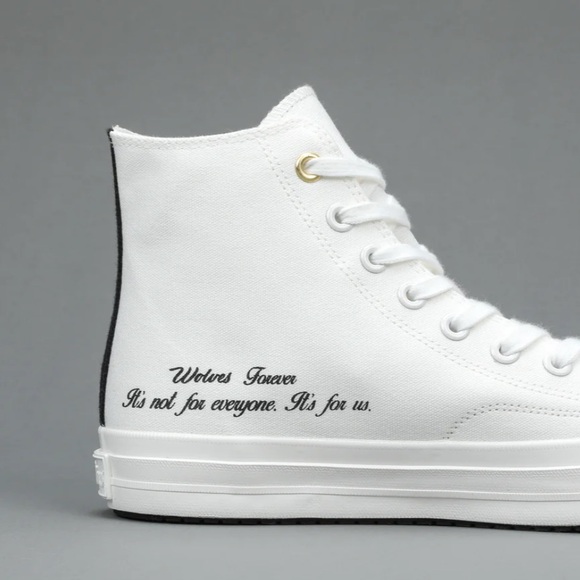 WOLVES FOREVER WALK 1-DIOS HIGH TOP SHOE IN OFF WHITE/BLACK - Picture 4 of 8